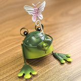 Garden Metal Frog Statue 4-piece Set