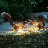 Metal Squirrel Sculpture 21.3 Inches