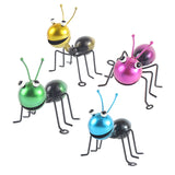 Colorful Metal Ant Figurine 4.4 Inches