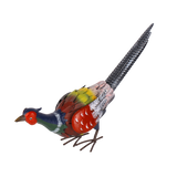 Metal Pheasant Figurine 26.8 Inches