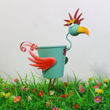 Metal Bird Planters