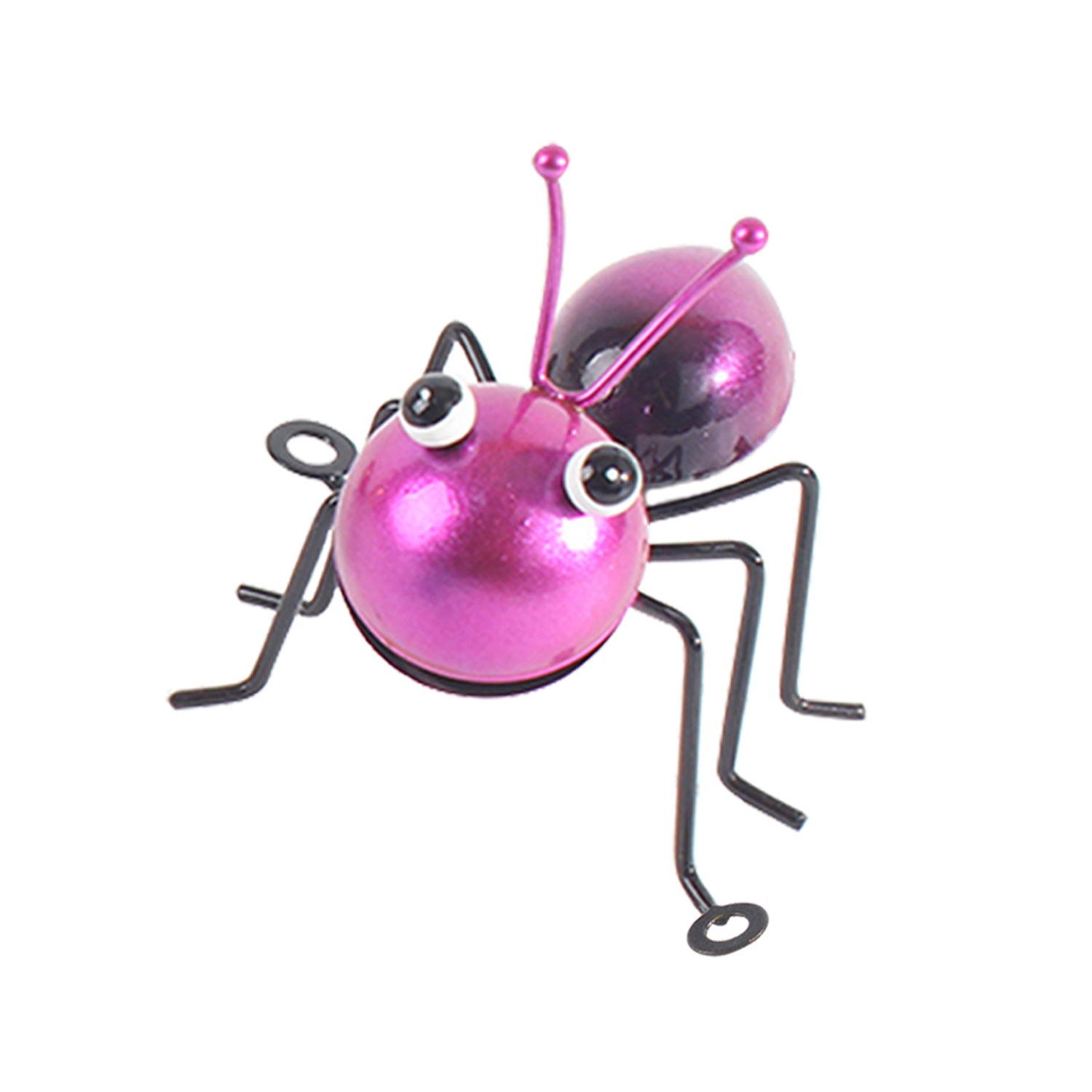 Colorful Metal Ant Figurine 4.4 Inches
