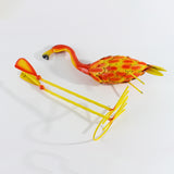 Metal Flamingo Figurine 2-piece set