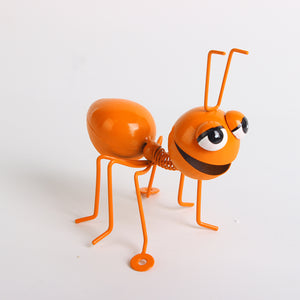 Garden Small Metal Ant Figurine 3.9 Inches