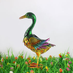 Metal Duck Figurine 13.9 Inches