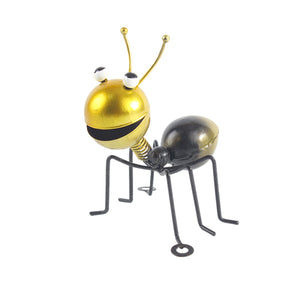 Colorful Metal Ant Figurine 4.4 Inches