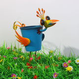 Metal Bird Planters