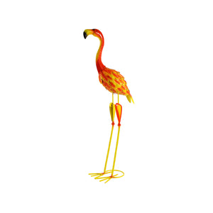 Metal Flamingo Figurine 2-piece set
