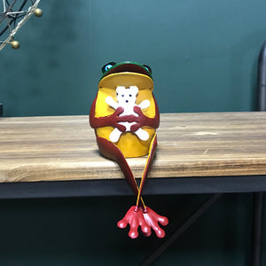 Metal Frog Figurine 11.8 Inches