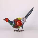 Metal Pheasant Figurine 26.8 Inches