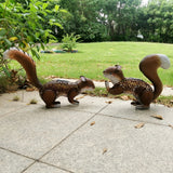 Metal Squirrel Sculpture 21.3 Inches