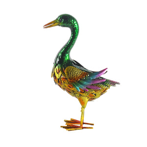 Metal Duck Figurine 13.9 Inches