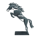 Metal Running Horse Sculpture 12.6 Inches
