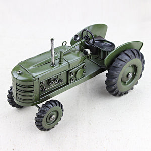 Vintage Metal Tractor Model 10.63 inch
