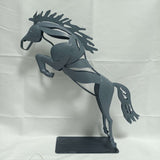 Metal Running Horse Sculpture 12.6 Inches