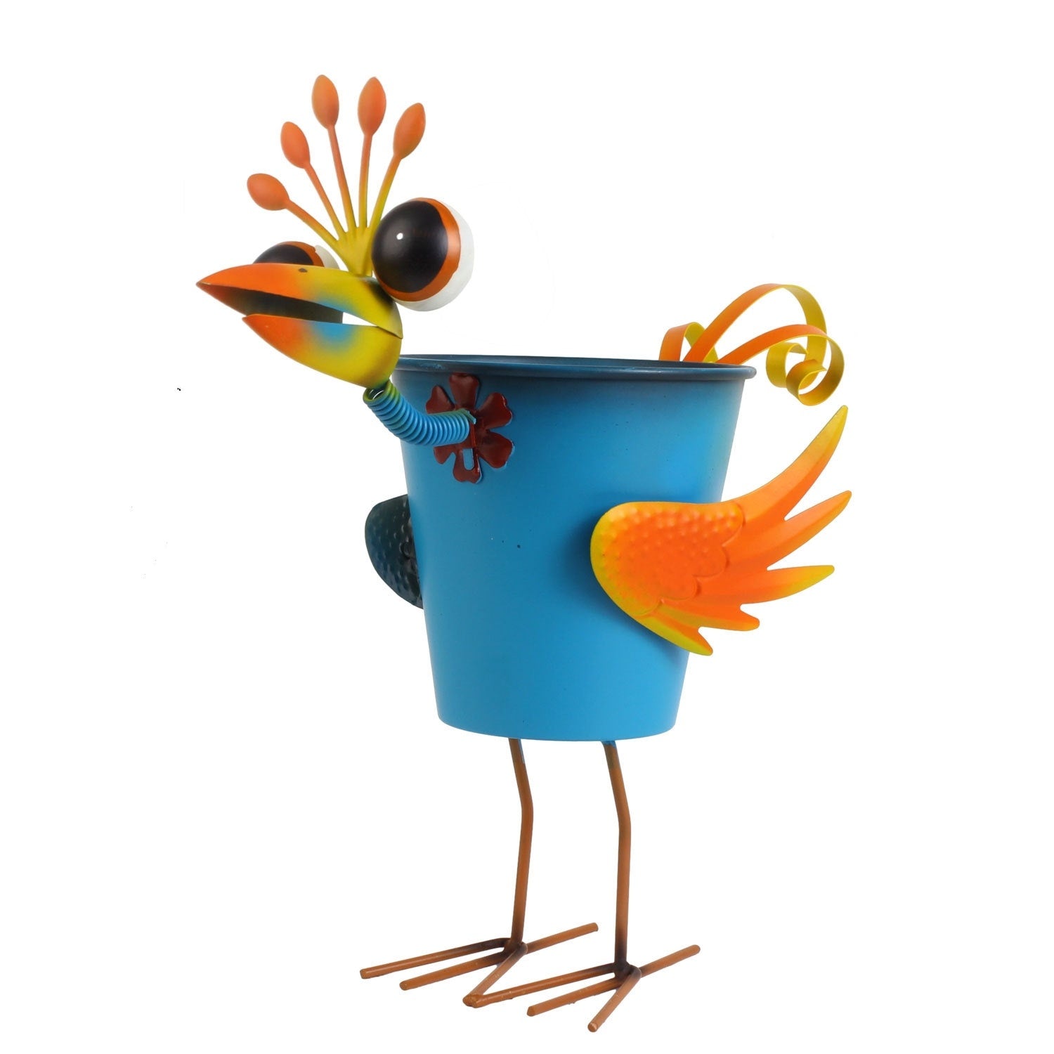 Metal Bird Planters