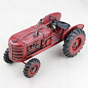 Vintage Metal Tractor Model 10.63 inch