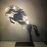 Metal Running Horse Sculpture 12.6 Inches