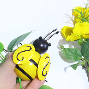 Metal Bee Figurine Wall Hanging