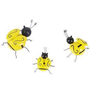 Metal Bee Figurine Wall Hanging