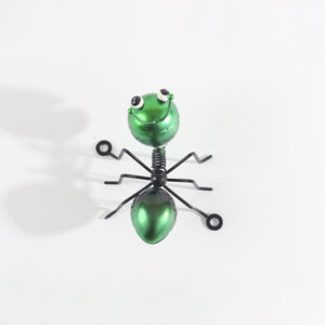 Colorful Metal Ant Figurine 4.4 Inches