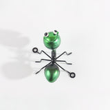 Colorful Metal Ant Figurine 4.4 Inches