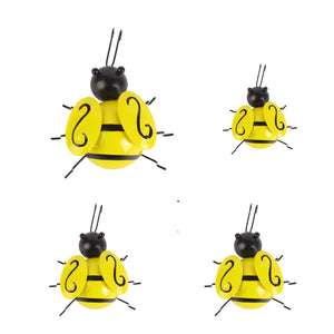Metal Bee Figurine Wall Hanging
