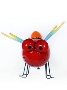 Painted Metal Dragonfly