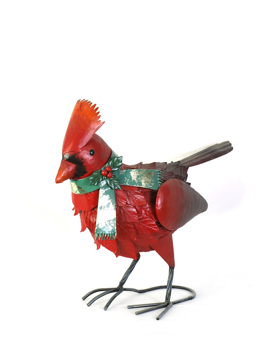 Metal Cardinal bird Model Christmas