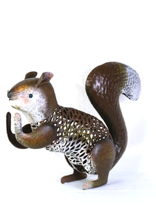 Metal Squirrel Desk Decor