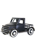 Black Vintage Metal Pickup Truck Model Decor
